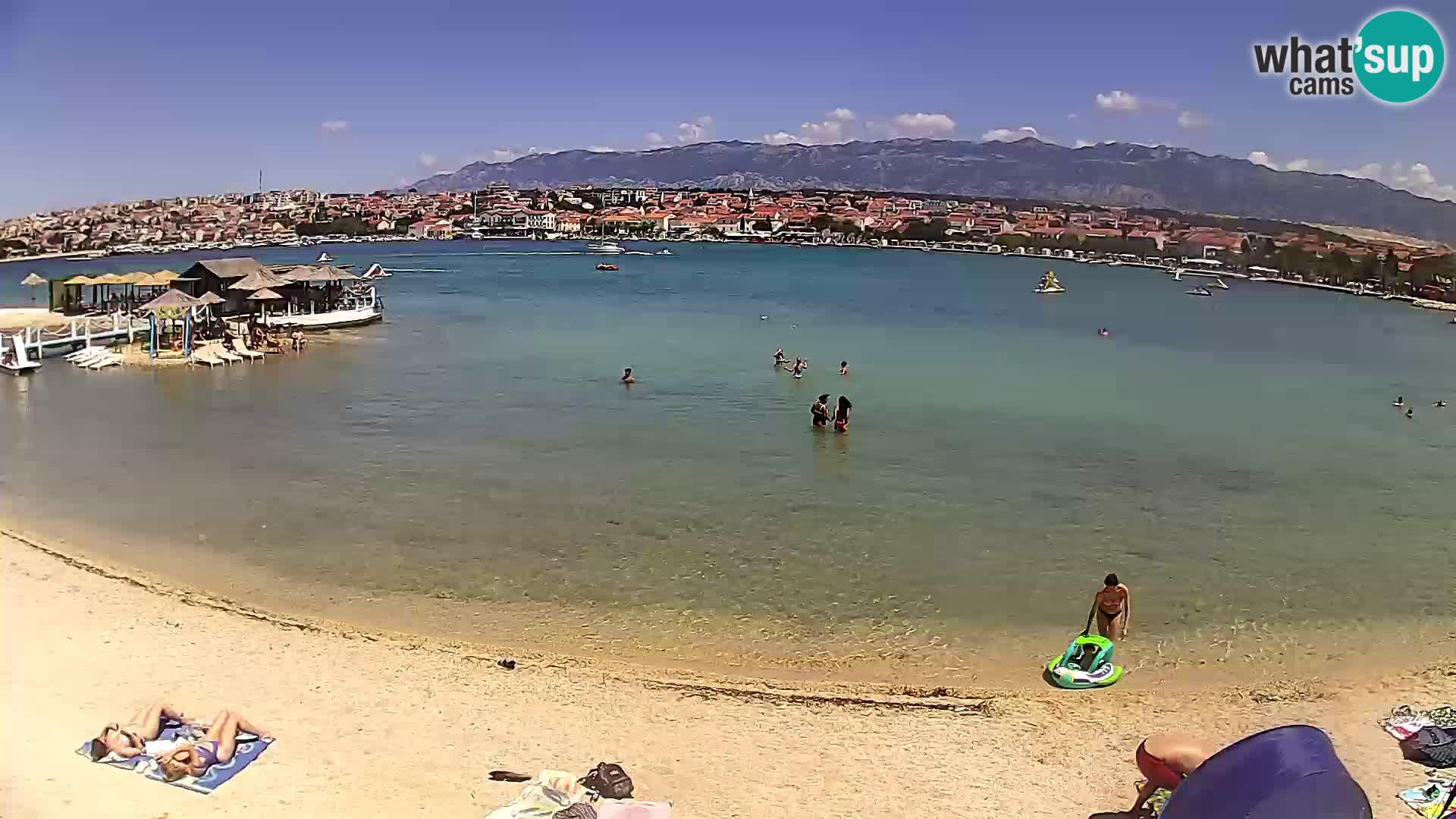 Live webcam Novalja – The Town beach