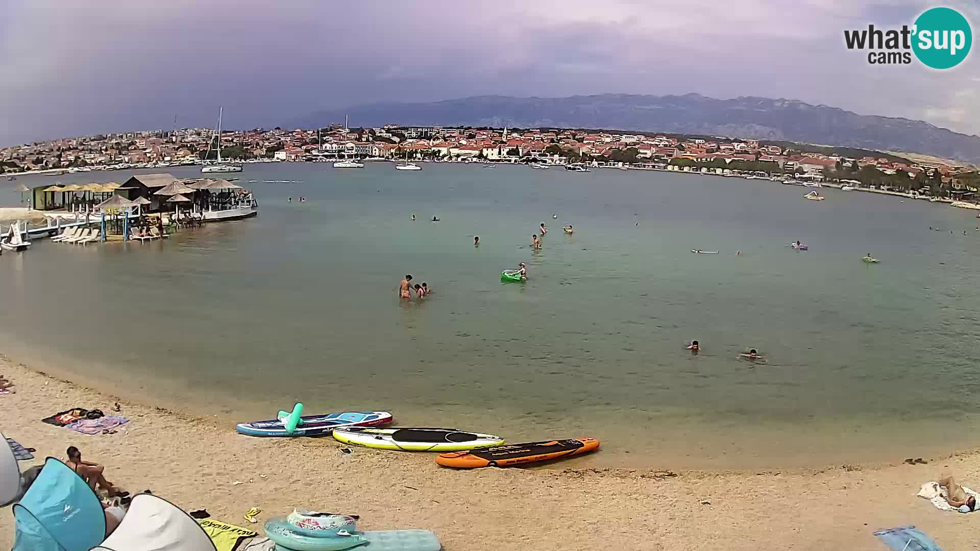 Novalja webcam – spiaggia cittadina