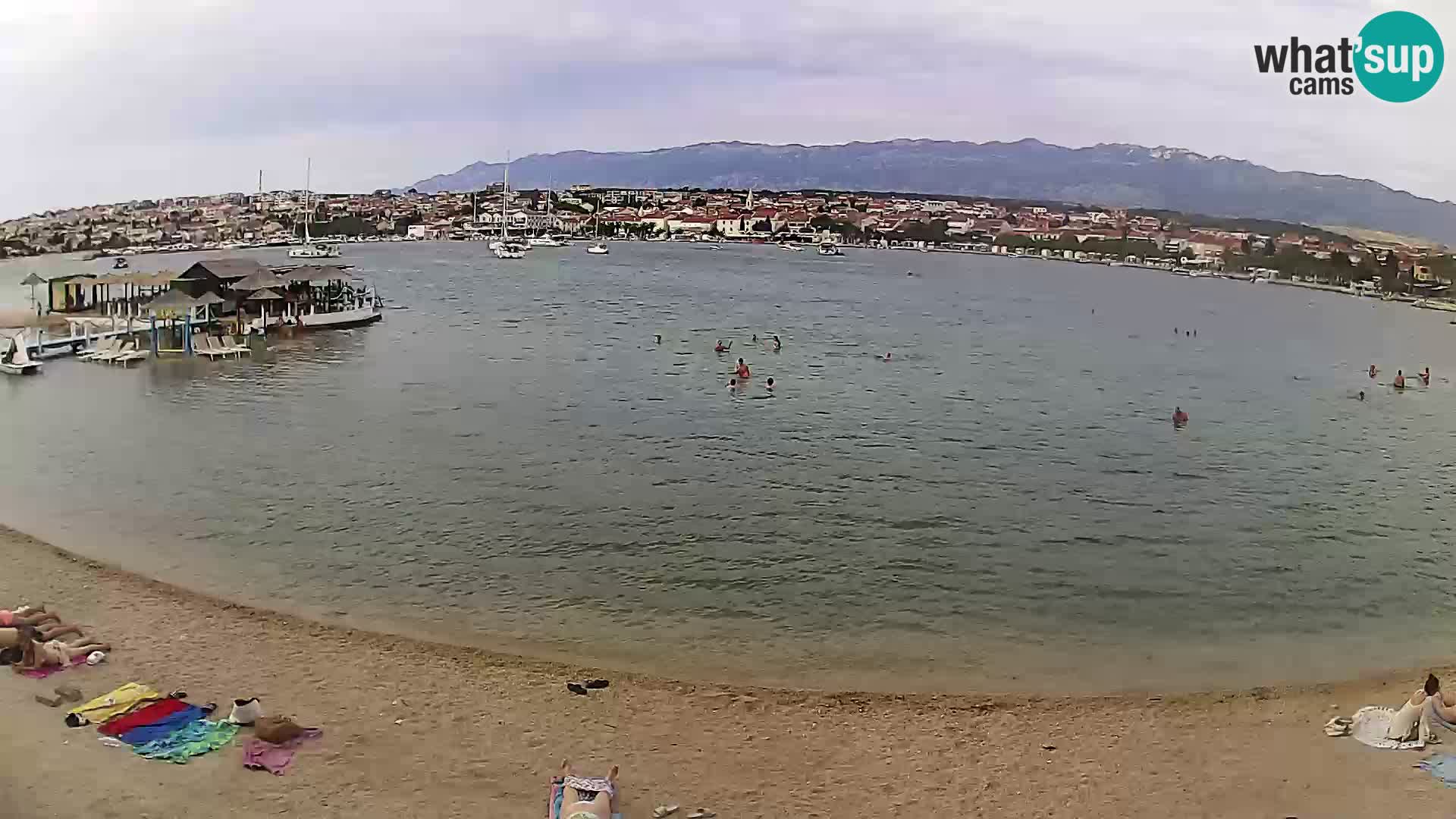 Live webcam Novalja – The Town beach