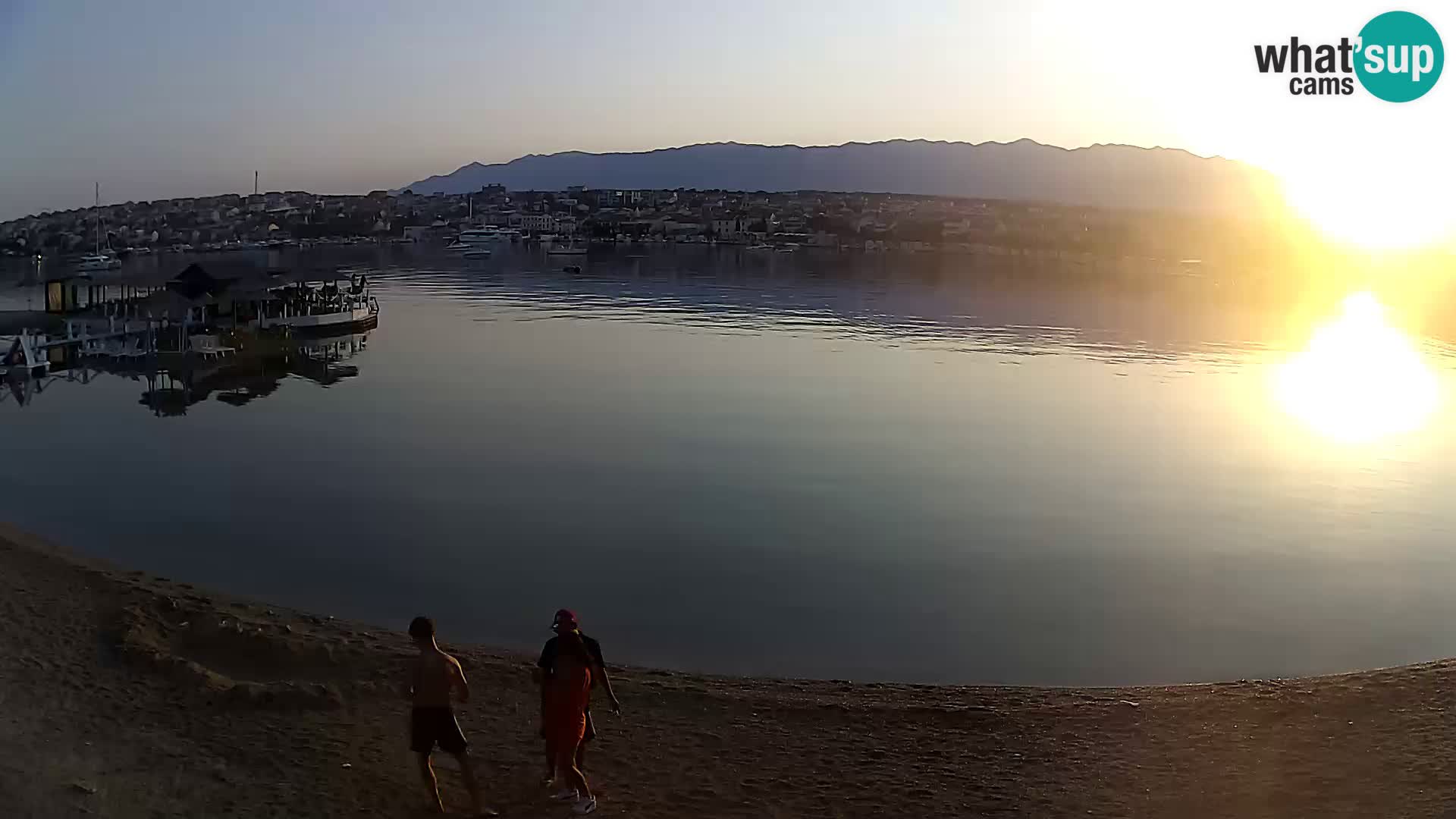 Novalja livecam – plage de la ville