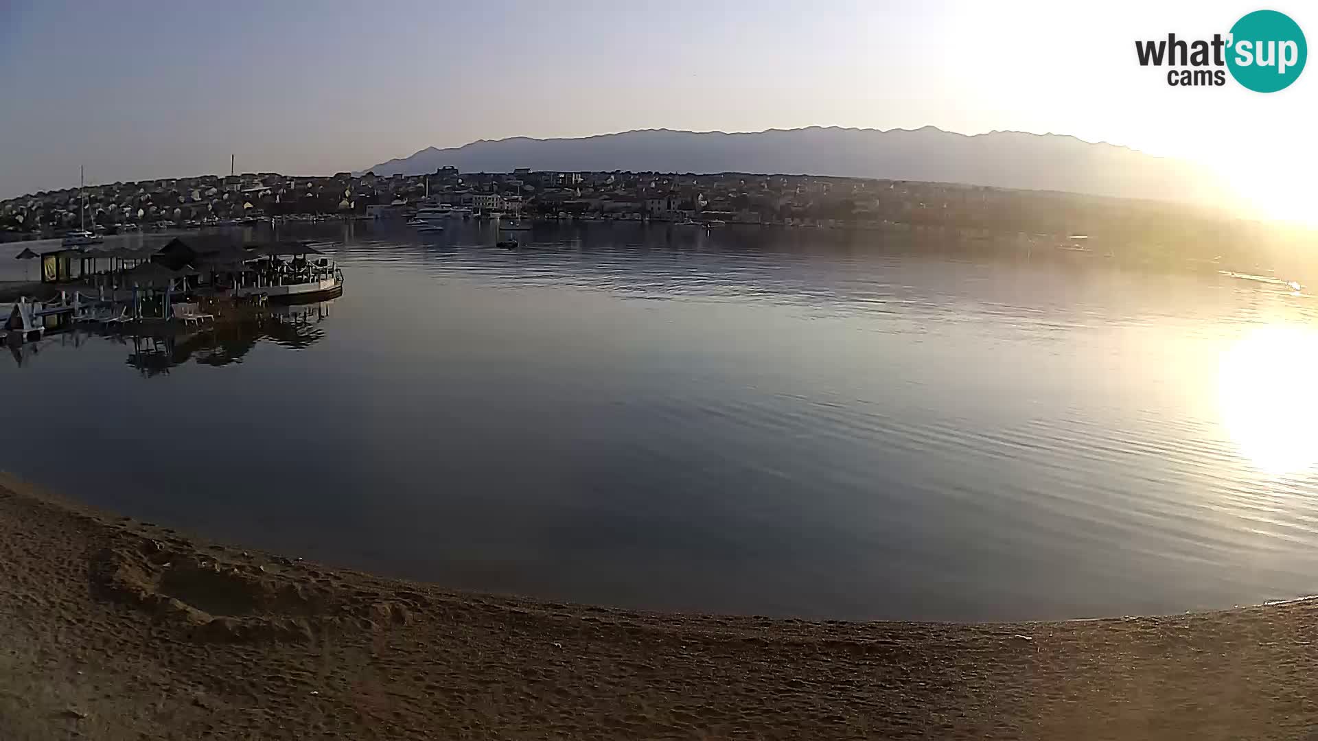 Novalja livecam – plage de la ville