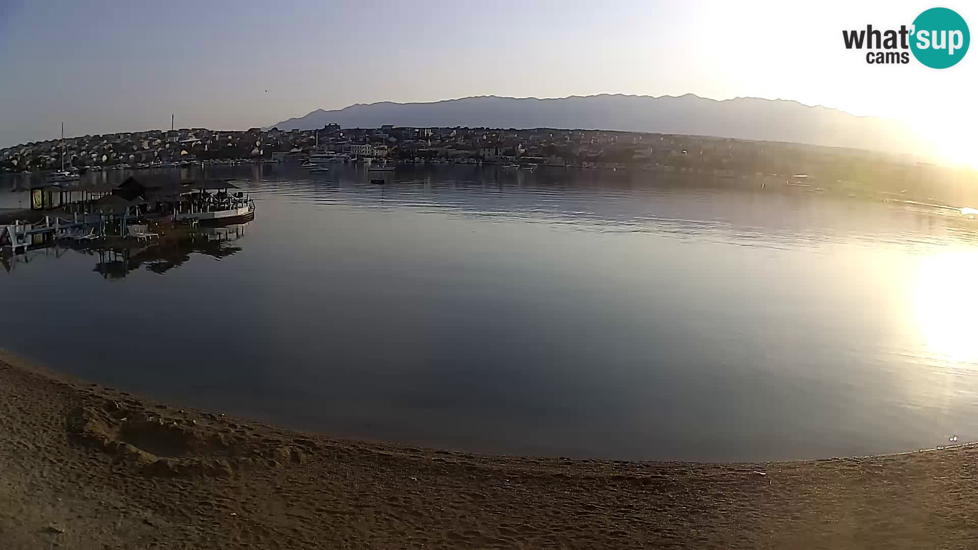 Novalja livecam – plage de la ville