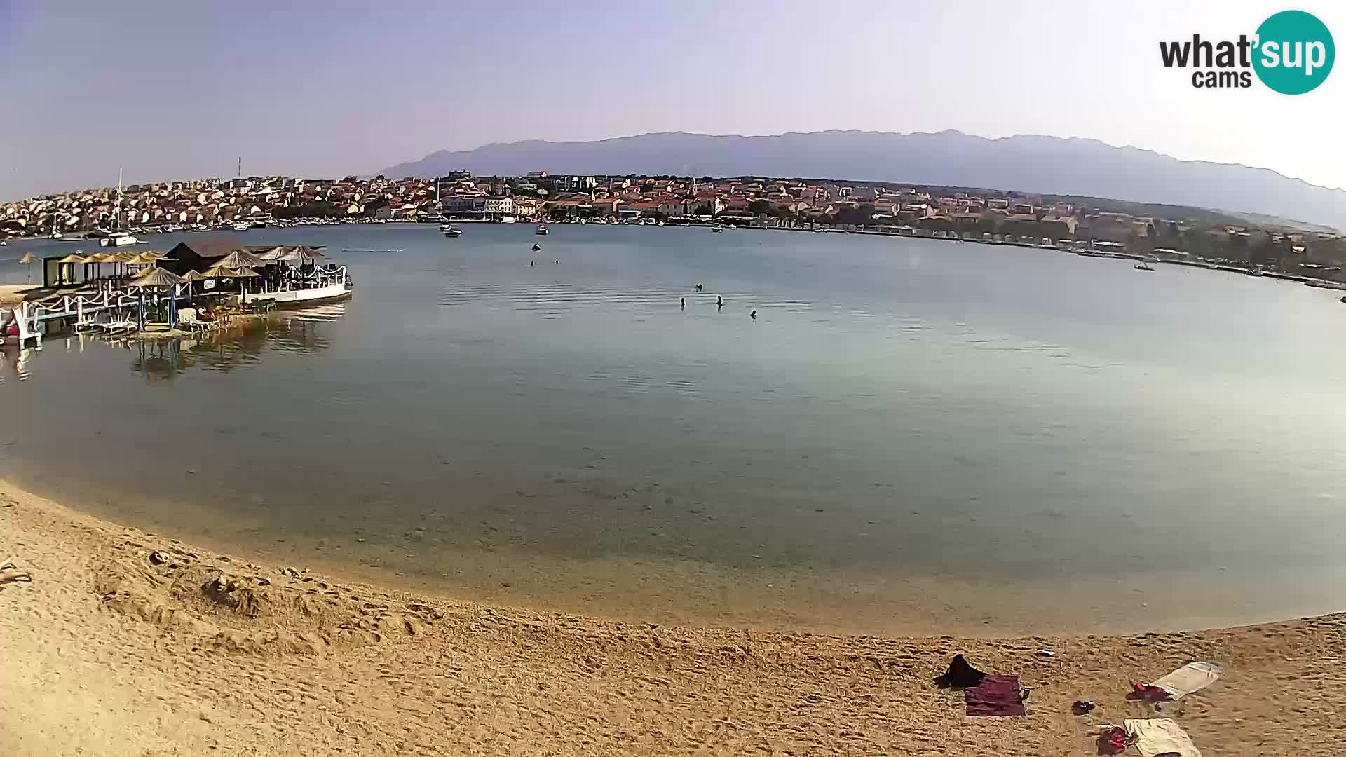Novalja Kamera v živo – mestna plaža