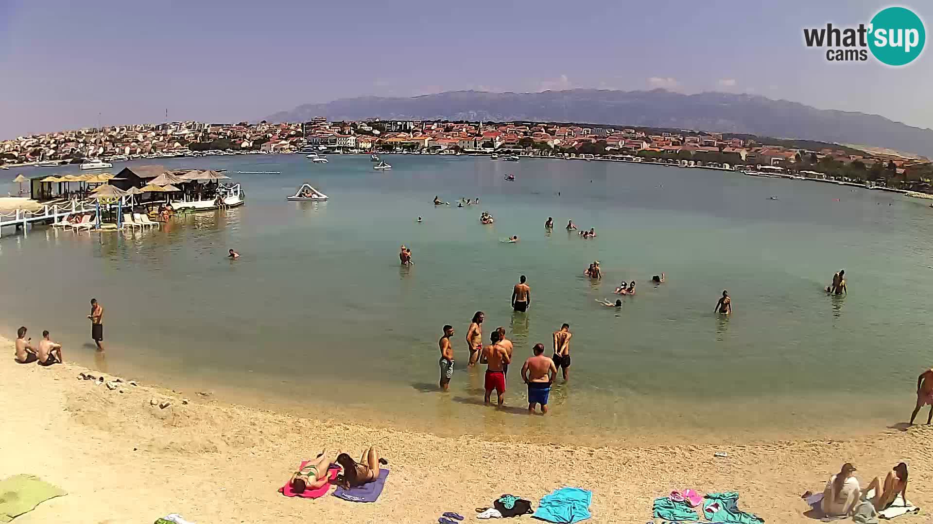 Novalja Kamera v živo – mestna plaža