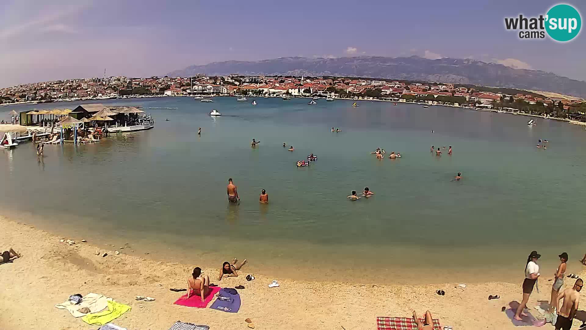 Novalja en vivo – playa de la ciudad