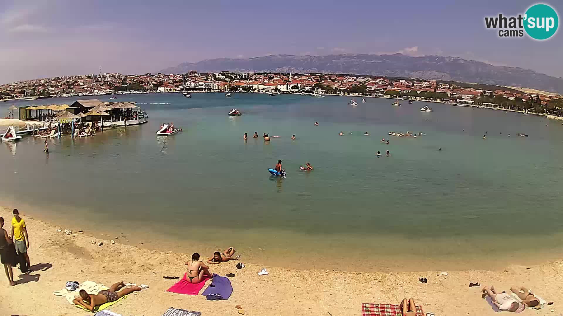 Live webcam Novalja – The Town beach