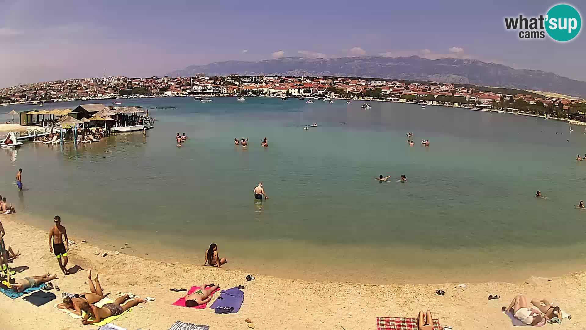 Novalja livecam – plage de la ville