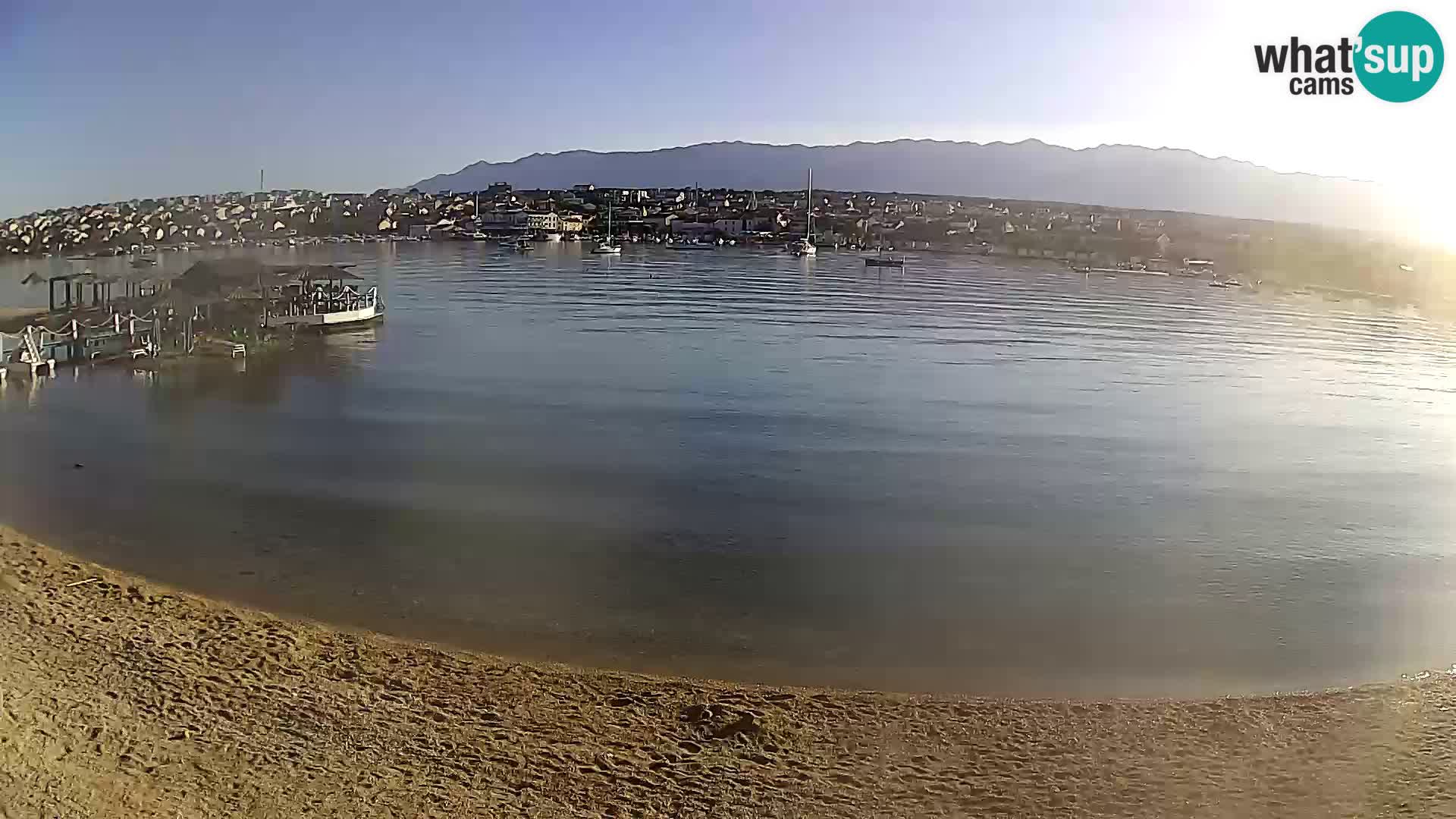 Novalja livecam – plage de la ville