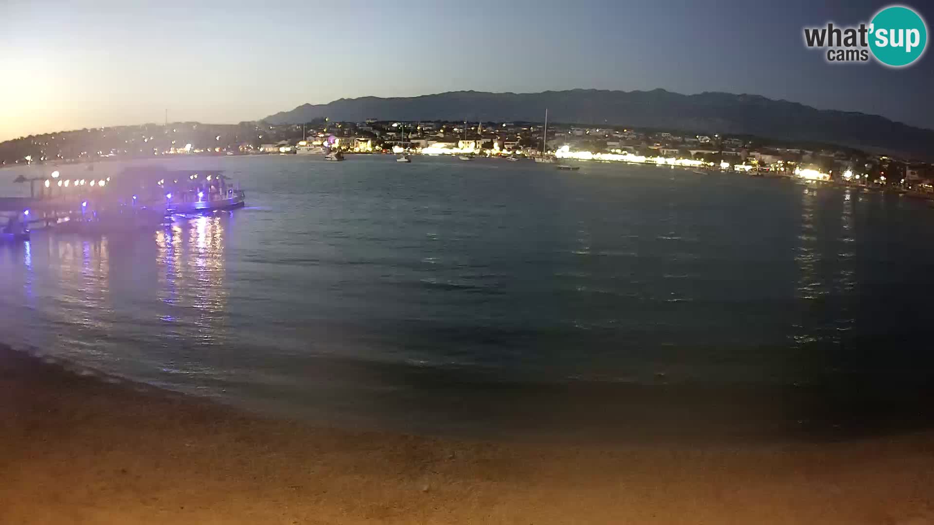 Novalja Kamera v živo – mestna plaža