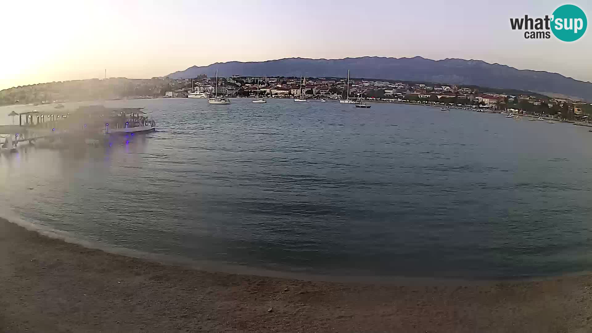 Novalja Kamera v živo – mestna plaža