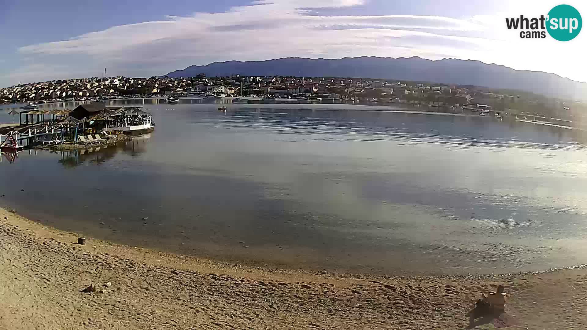 Novalja livecam – plage de la ville