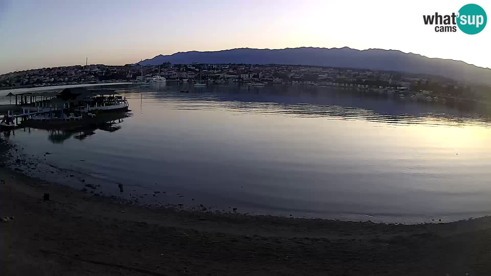 Novalja livecam – plage de la ville