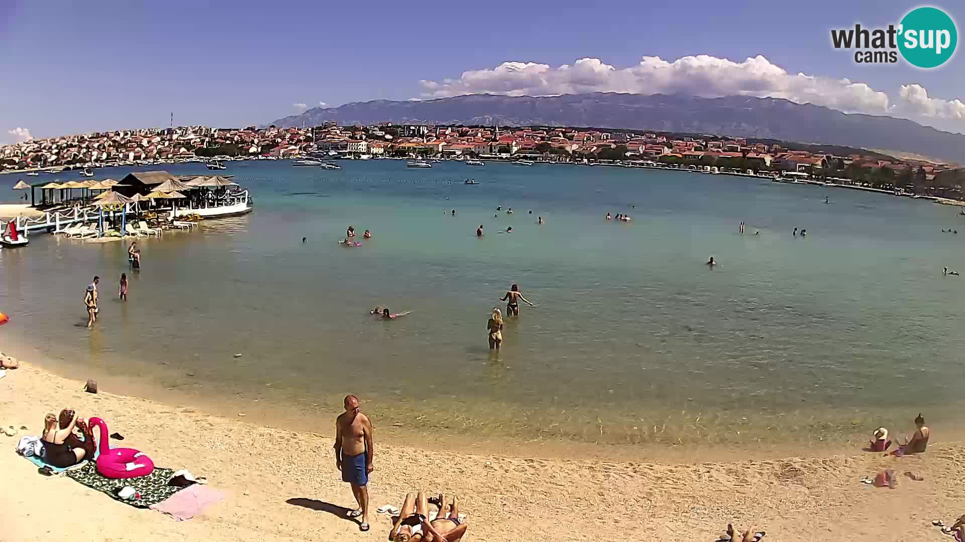 Novalja livecam – plage de la ville