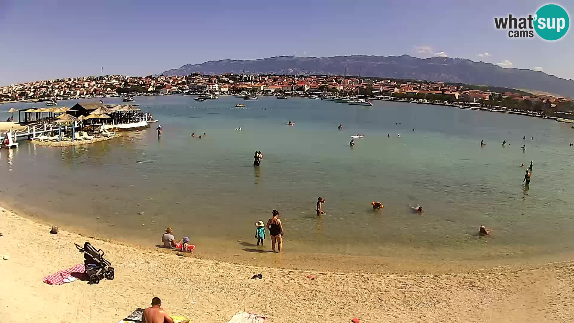 Live webcam Novalja – The Town beach