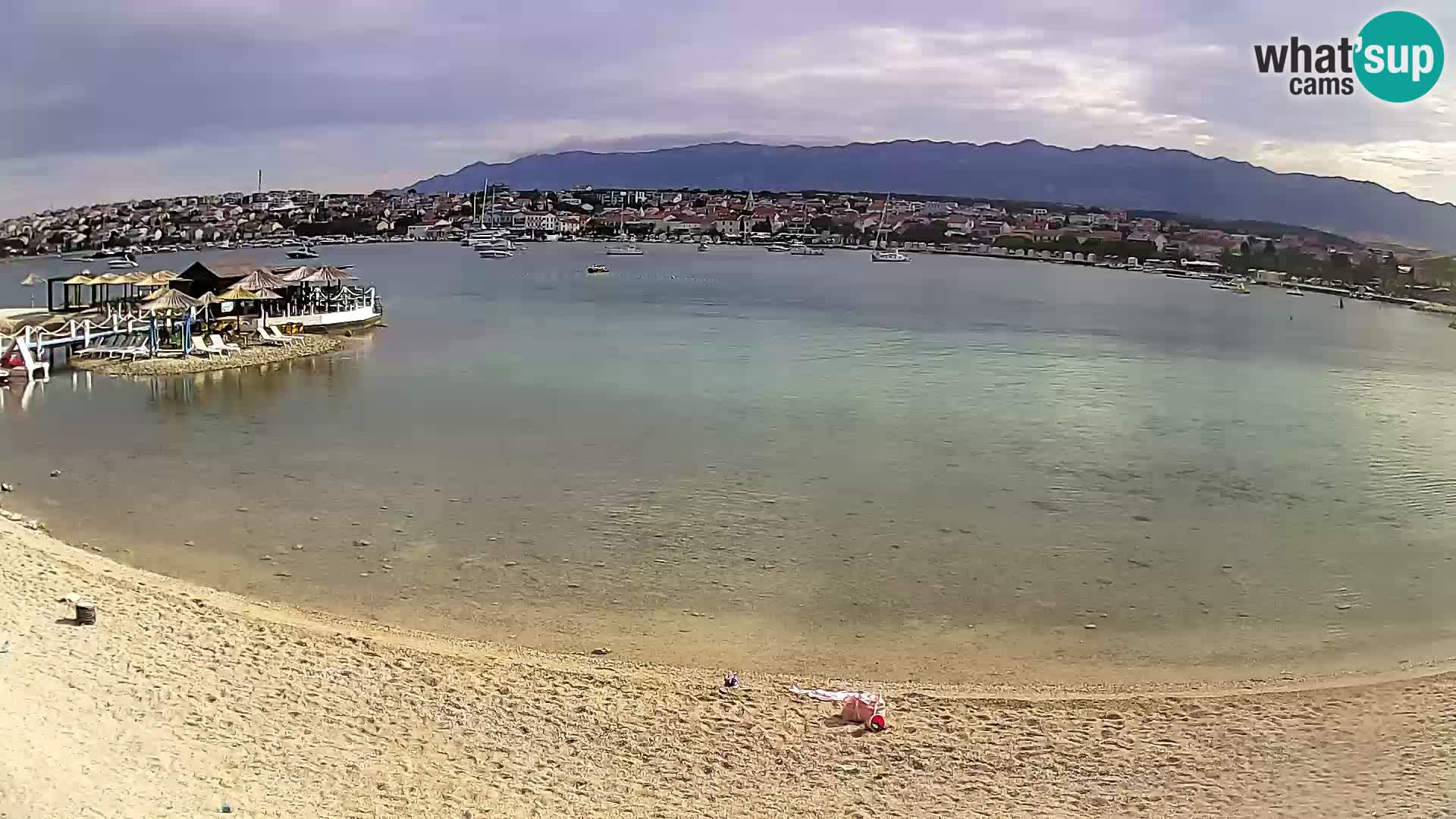 Novalja webcam – spiaggia cittadina