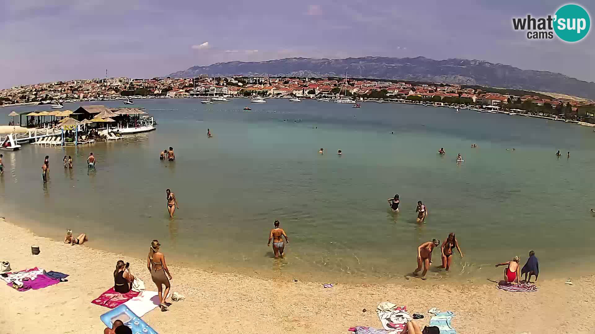 Novalja livecam – plage de la ville