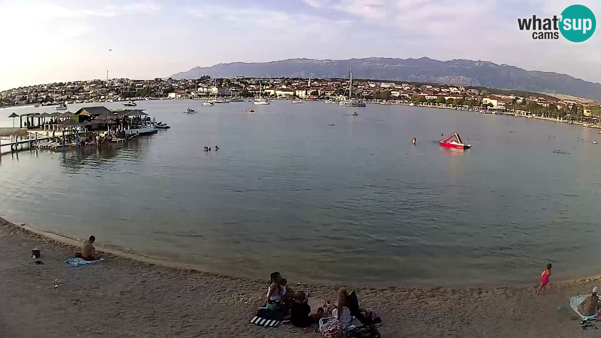 Novalja webcam – spiaggia cittadina
