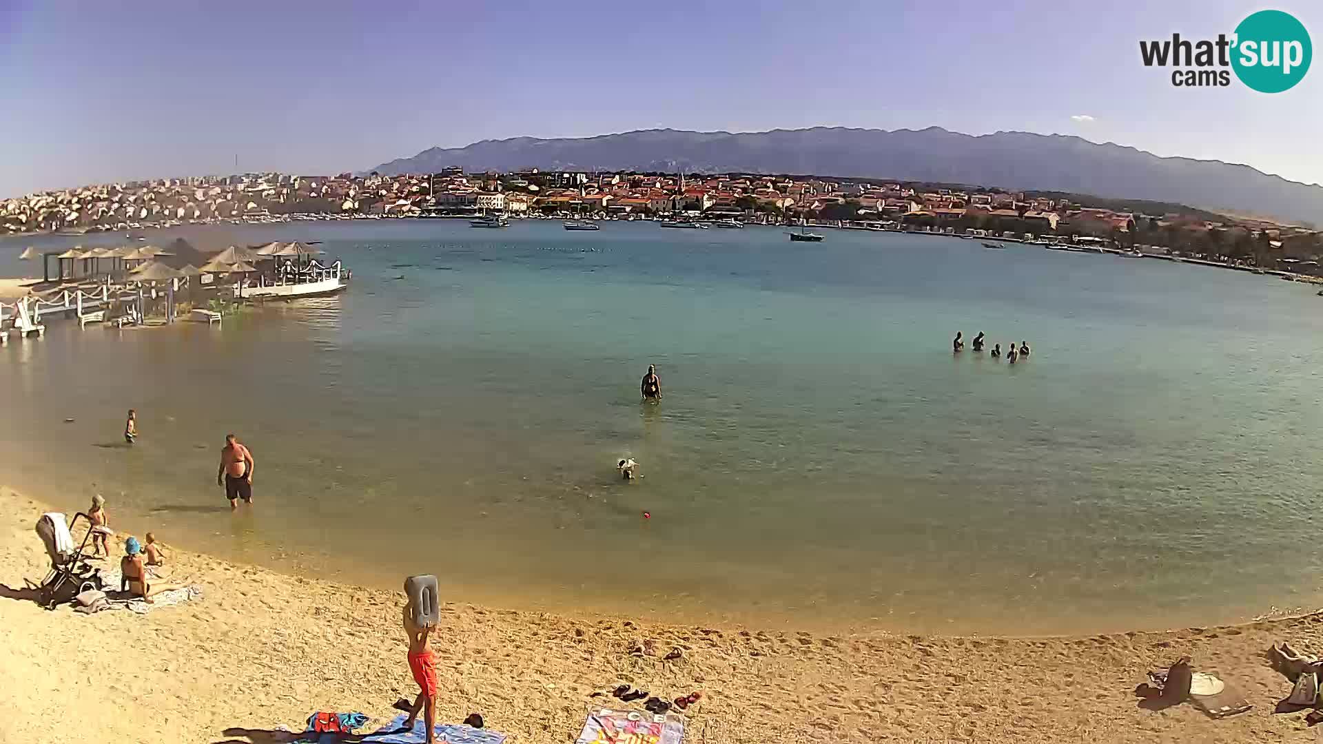 Live webcam Novalja – The Town beach