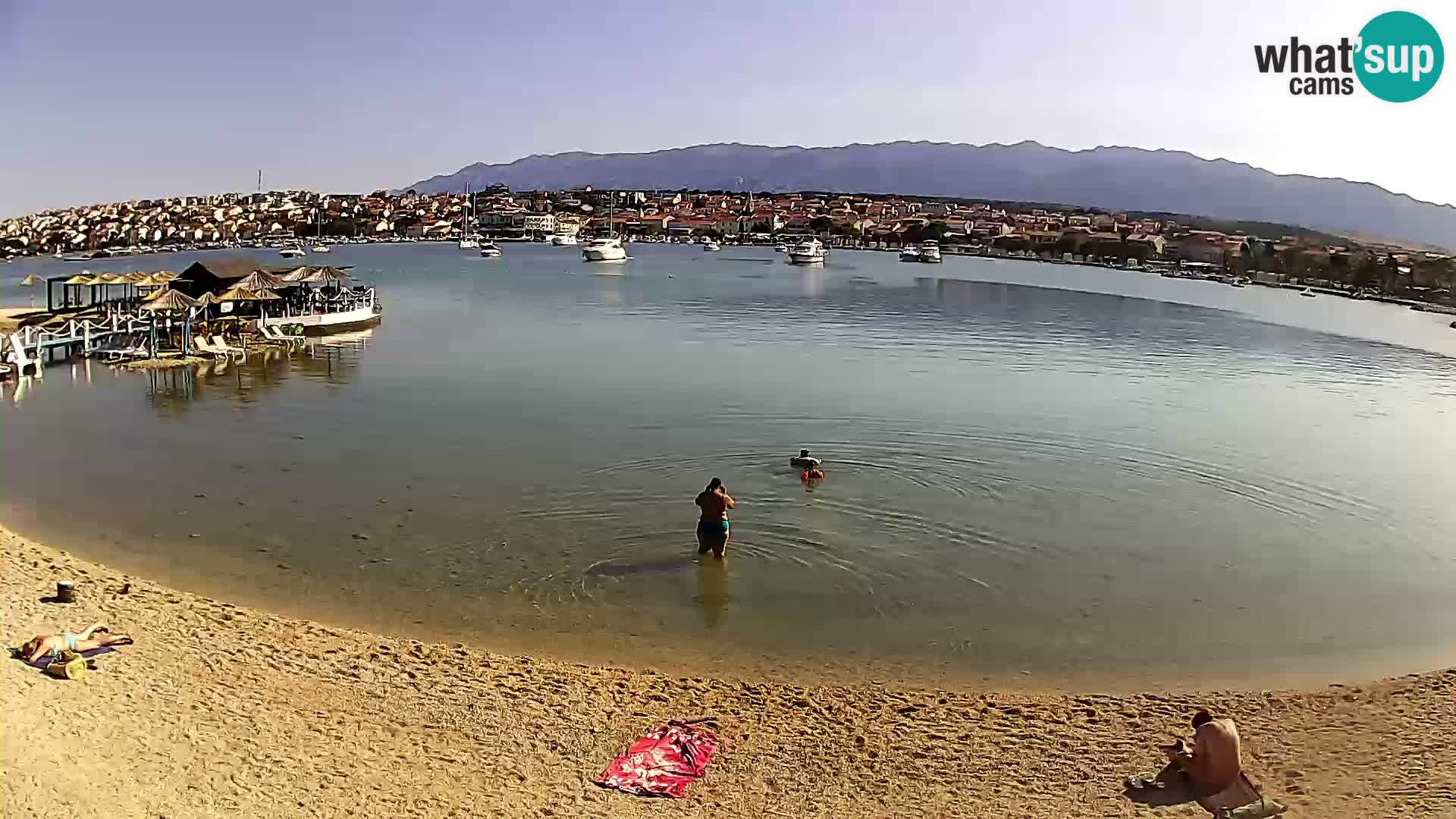 Novalja webcam – spiaggia cittadina