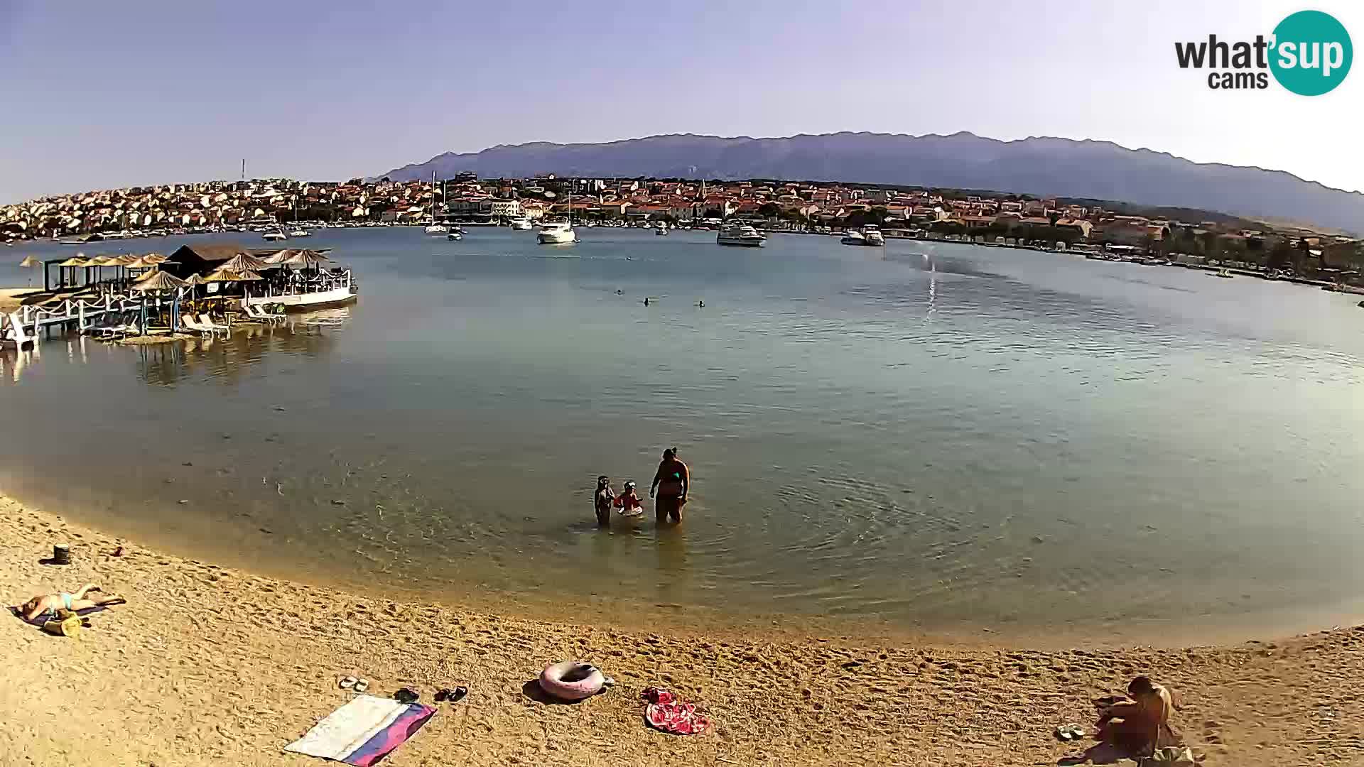 Novalja Kamera u živo – gradska plaža