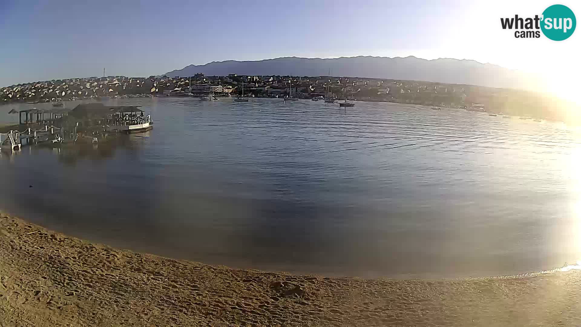 Live webcam Novalja – The Town beach