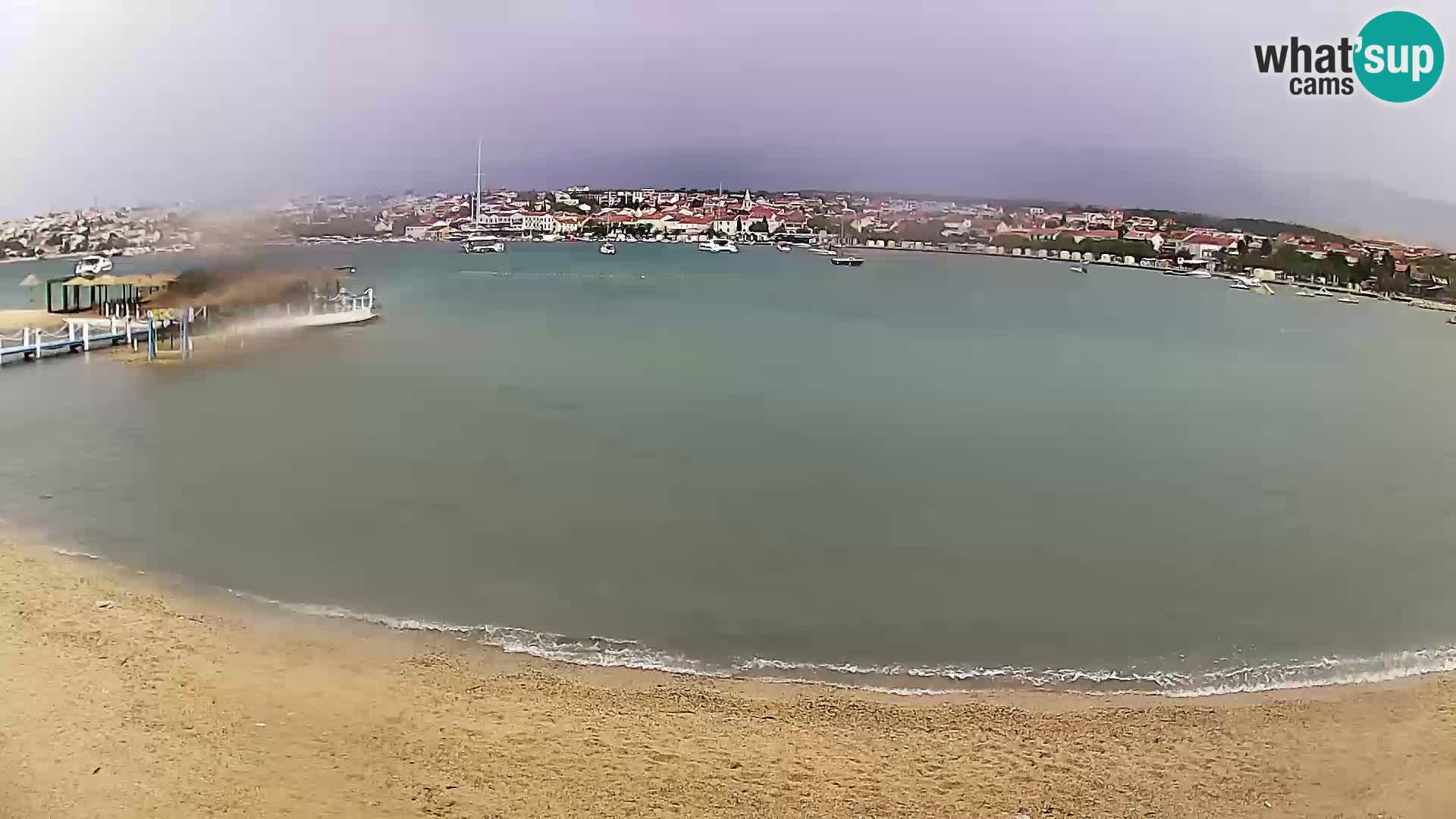 Live webcam Novalja – The Town beach