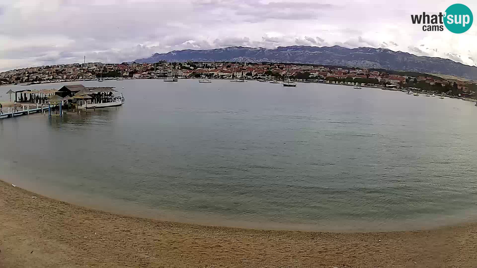 Live webcam Novalja – The Town beach