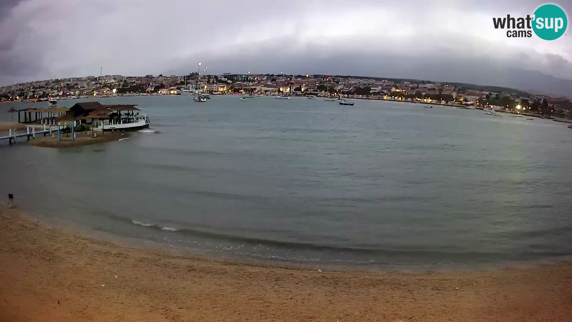 Novalja Kamera v živo – mestna plaža