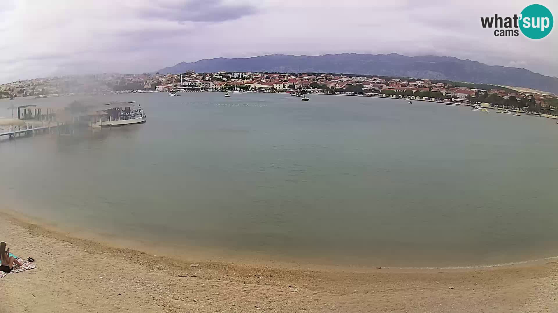 Novalja webcam – spiaggia cittadina