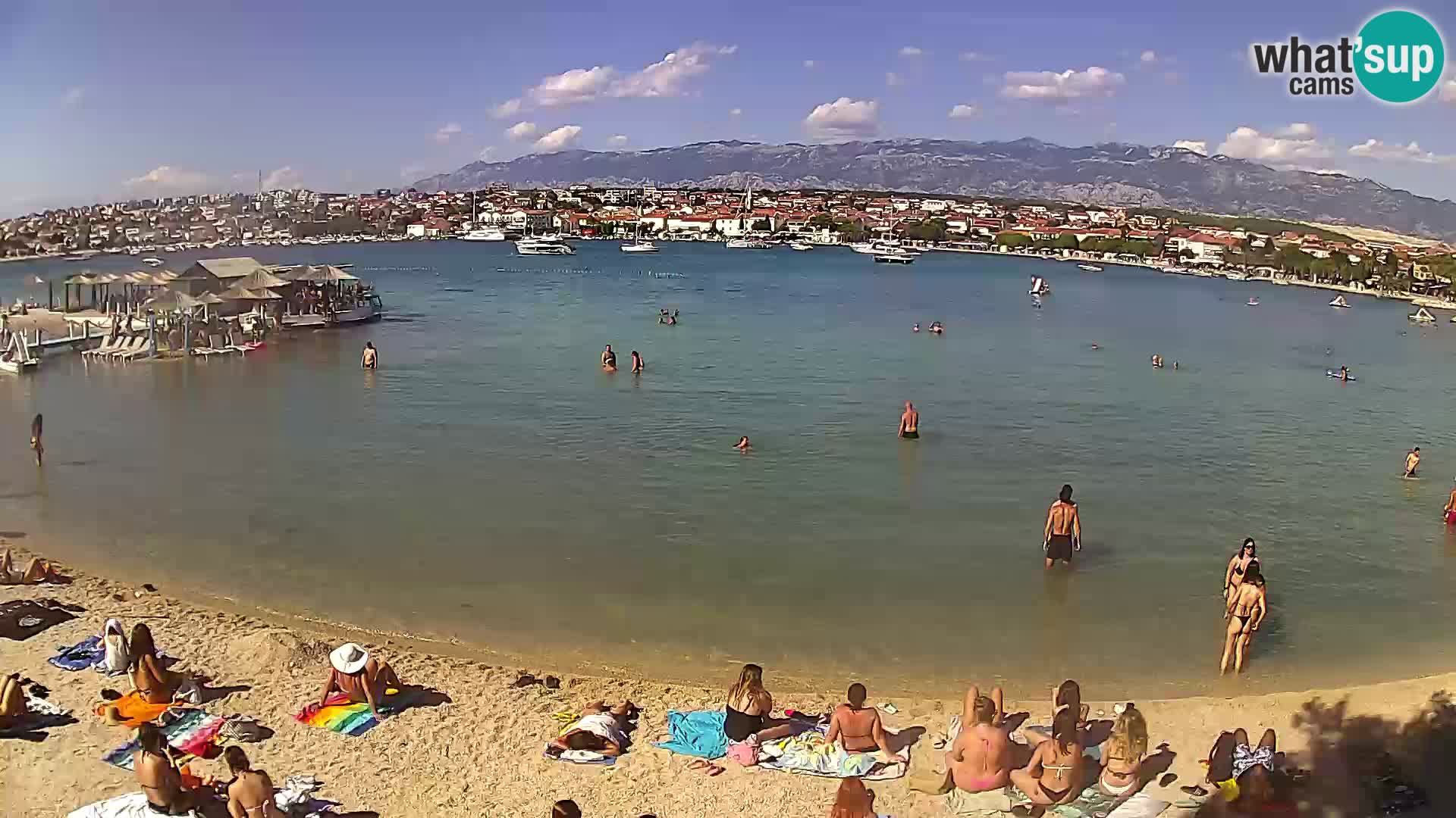 Live webcam Novalja – The Town beach