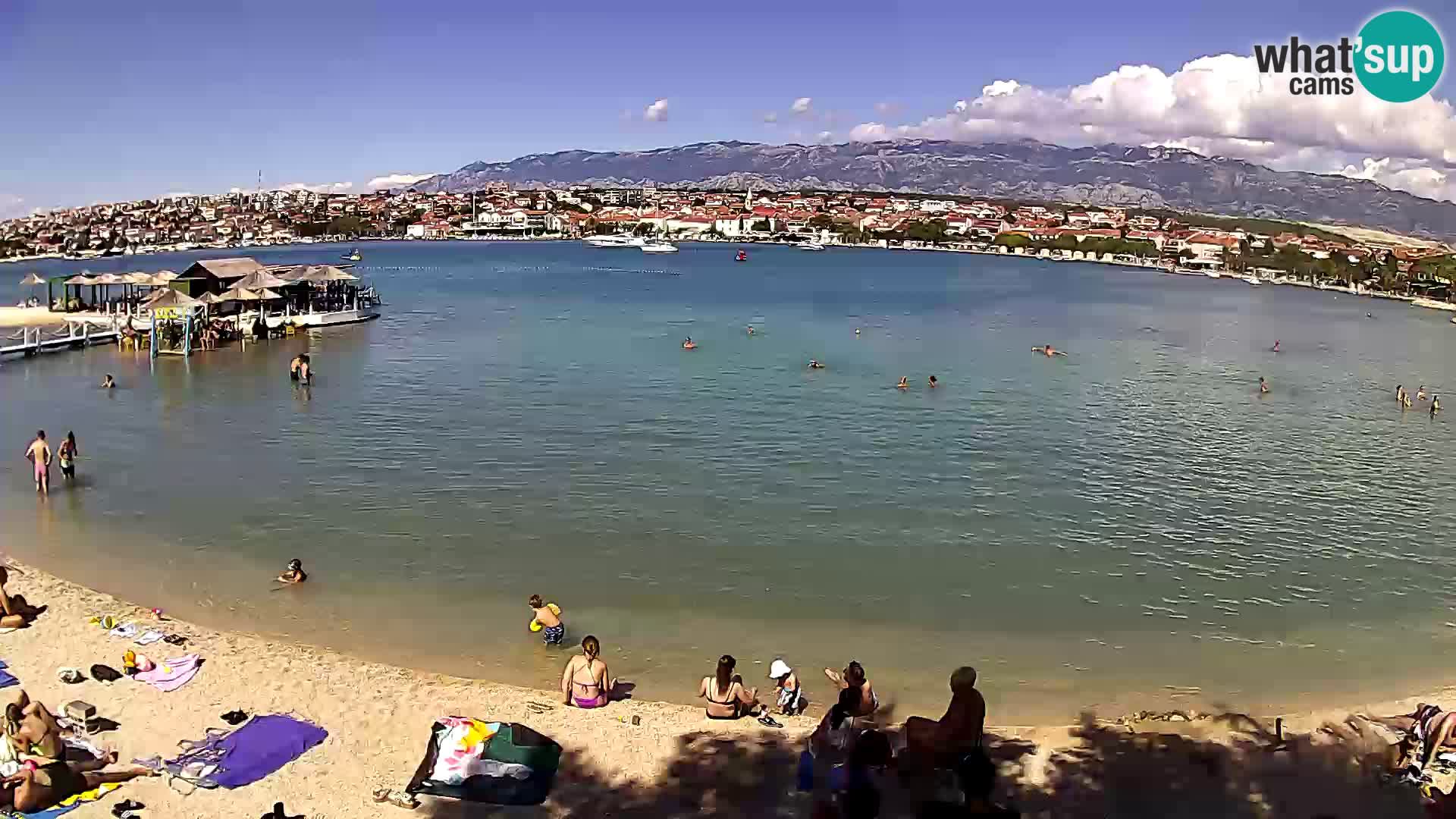 Novalja Kamera v živo – mestna plaža