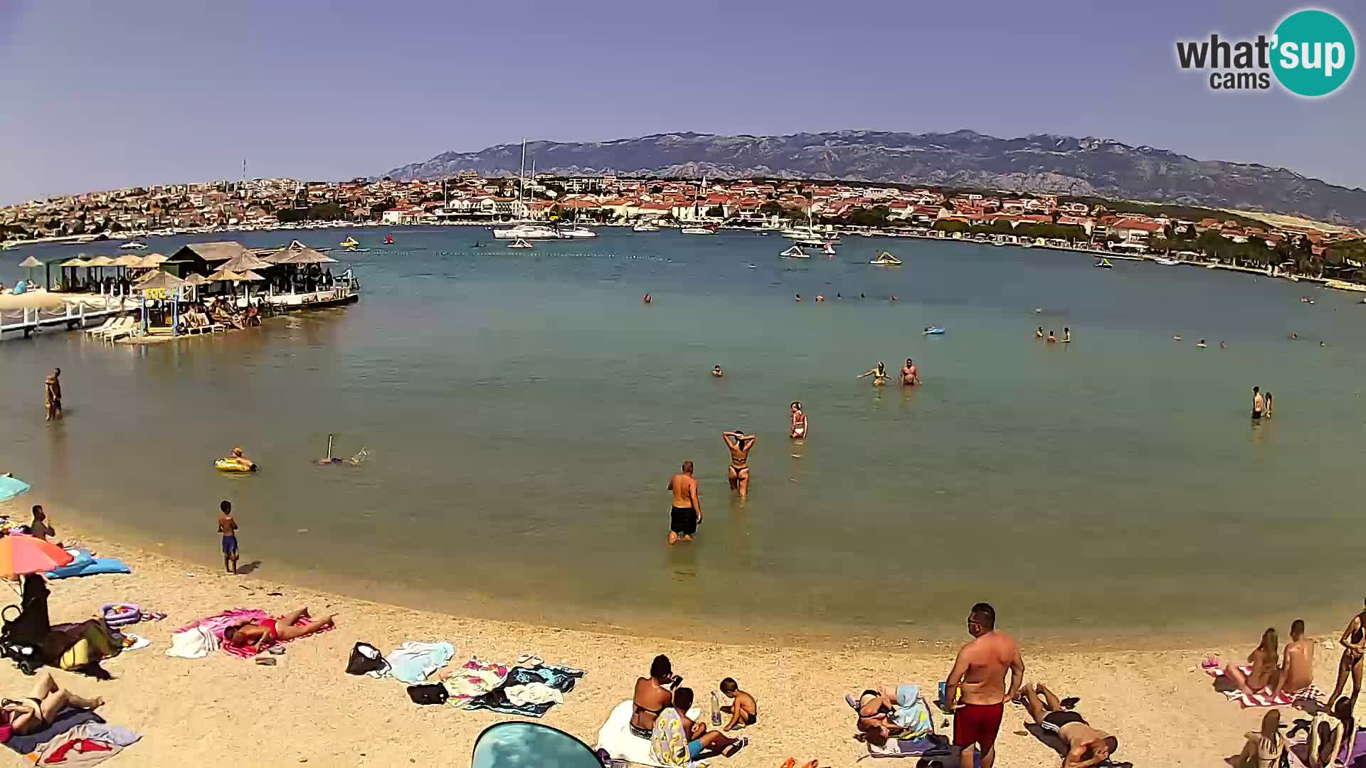 Live webcam Novalja – The Town beach