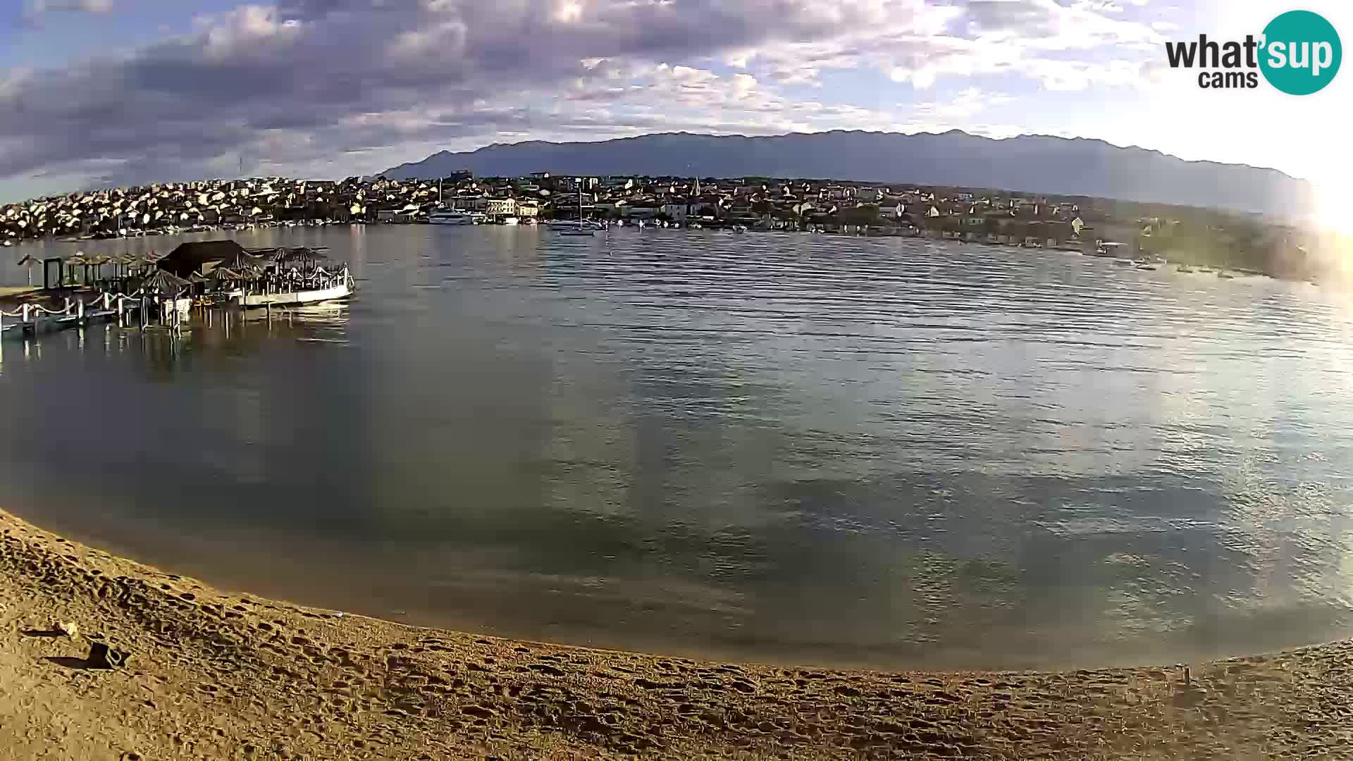 Live webcam Novalja – The Town beach