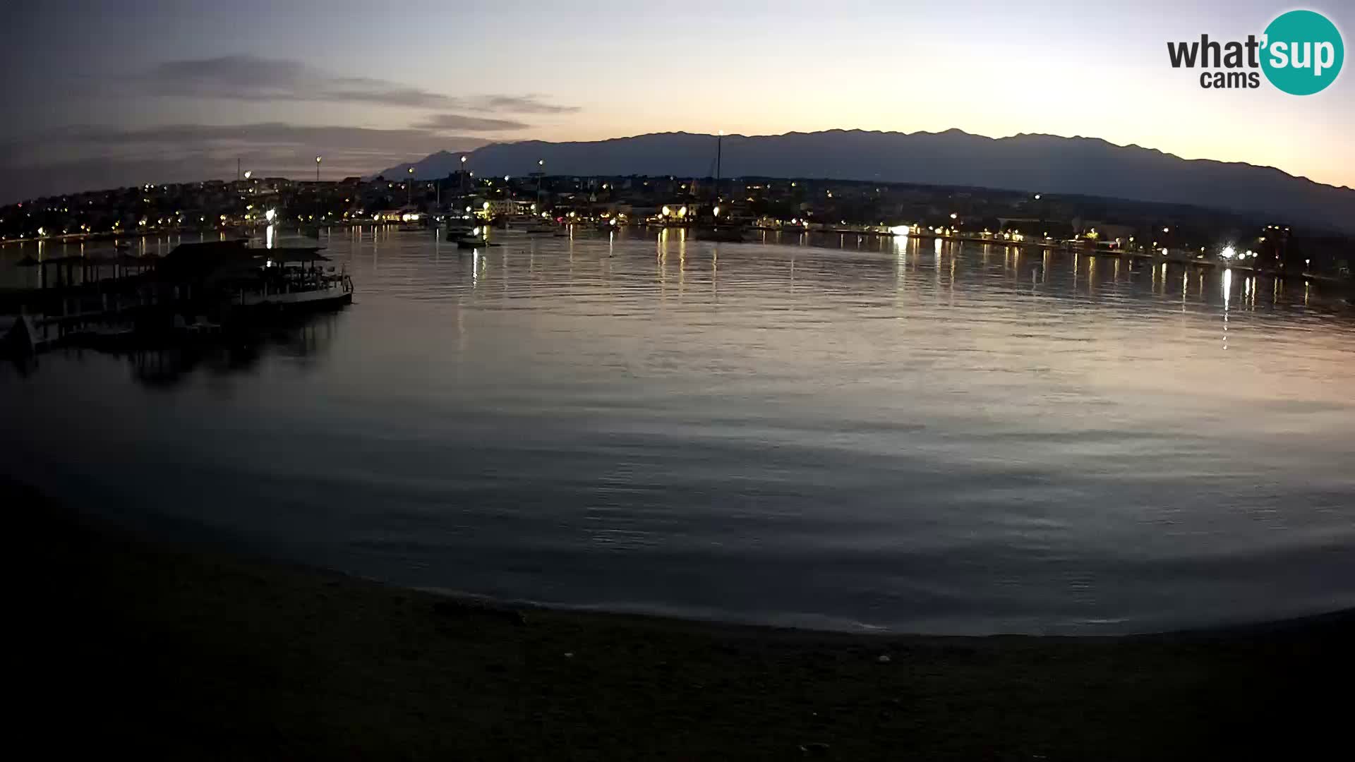 Novalja livecam – plage de la ville