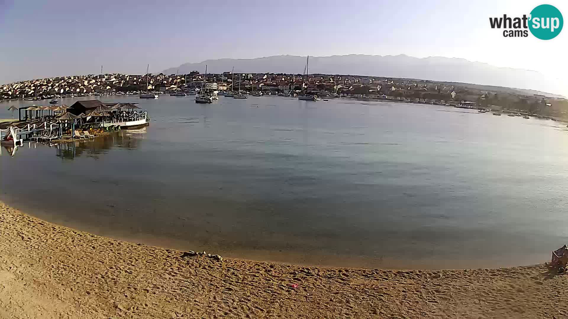 Novalja livecam – plage de la ville