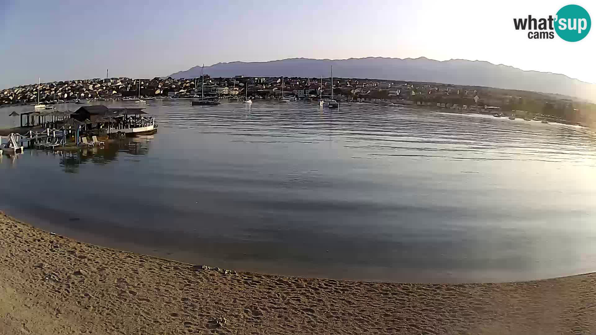 Novalja livecam – plage de la ville