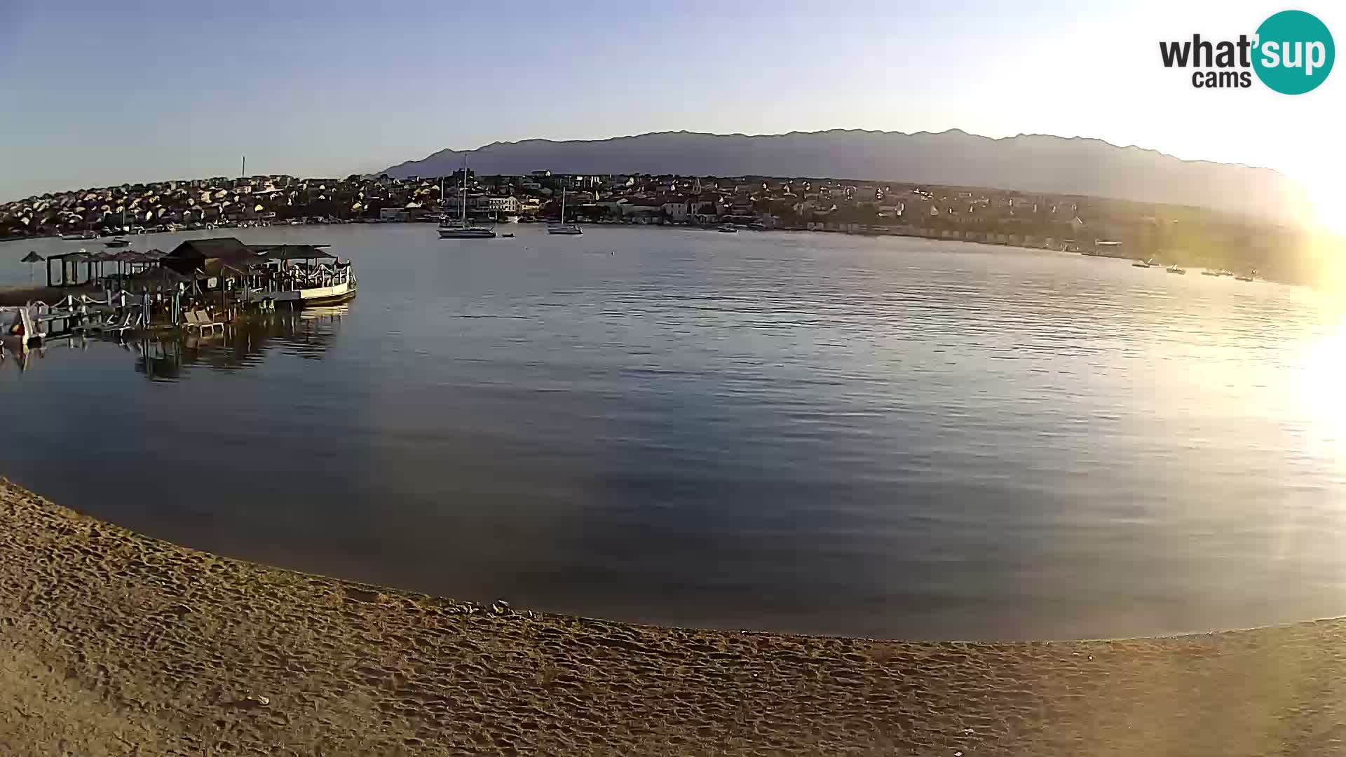 Live webcam Novalja – The Town beach
