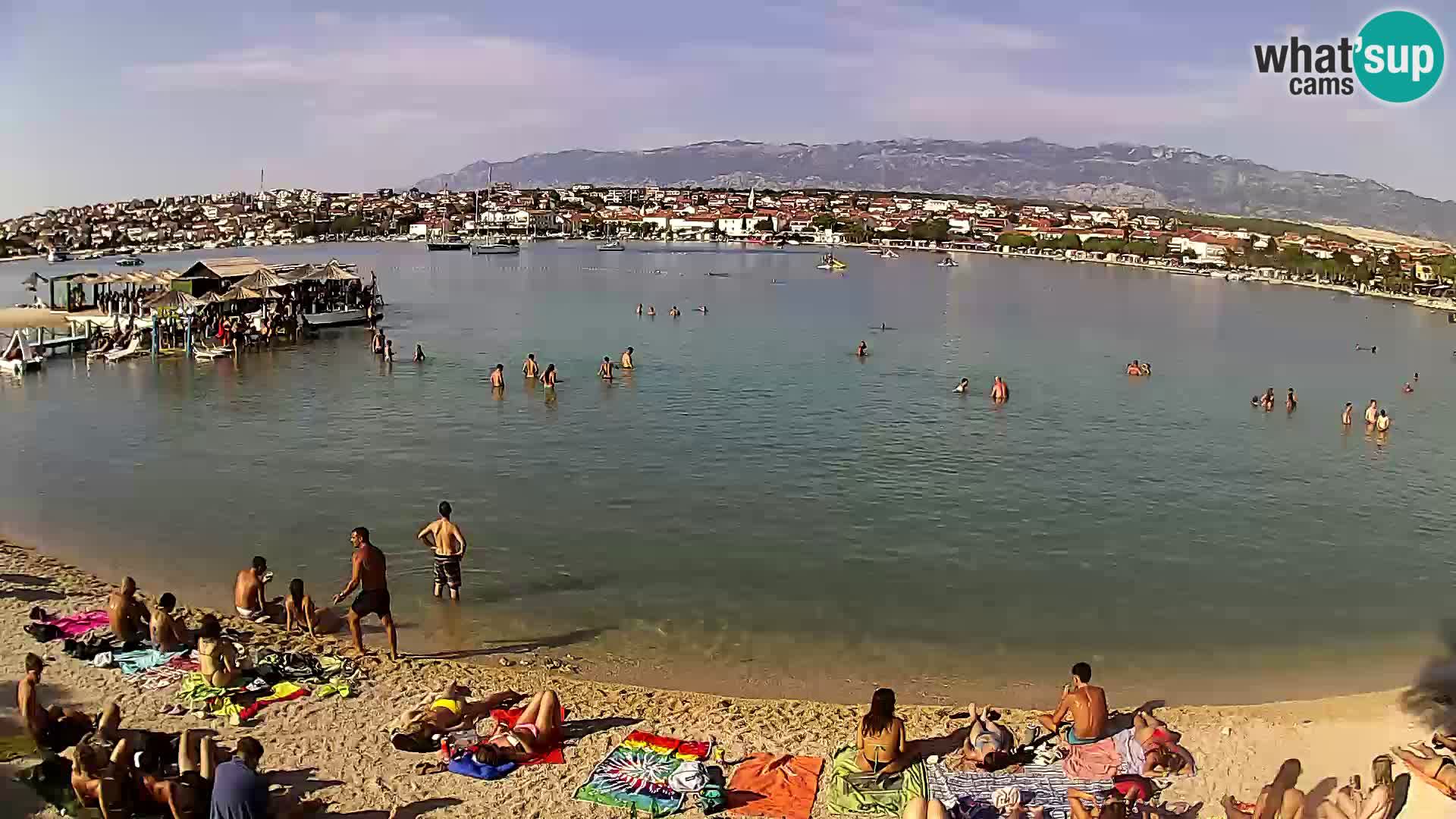 Novalja en vivo – playa de la ciudad