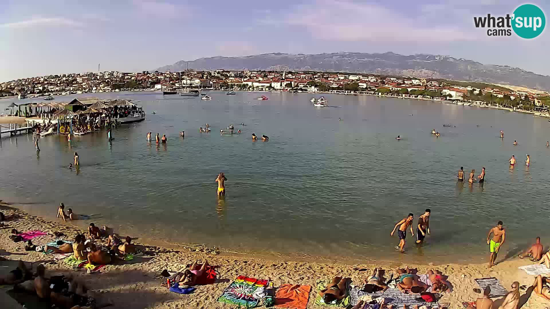 Live webcam Novalja – The Town beach