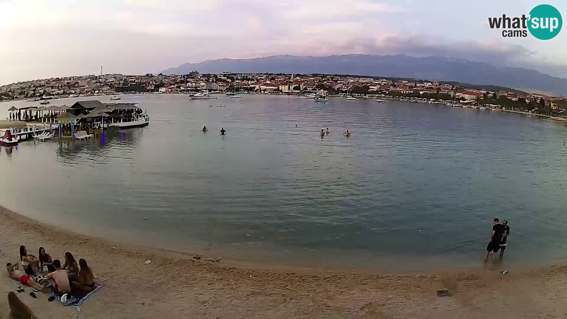 Novalja livecam – plage de la ville