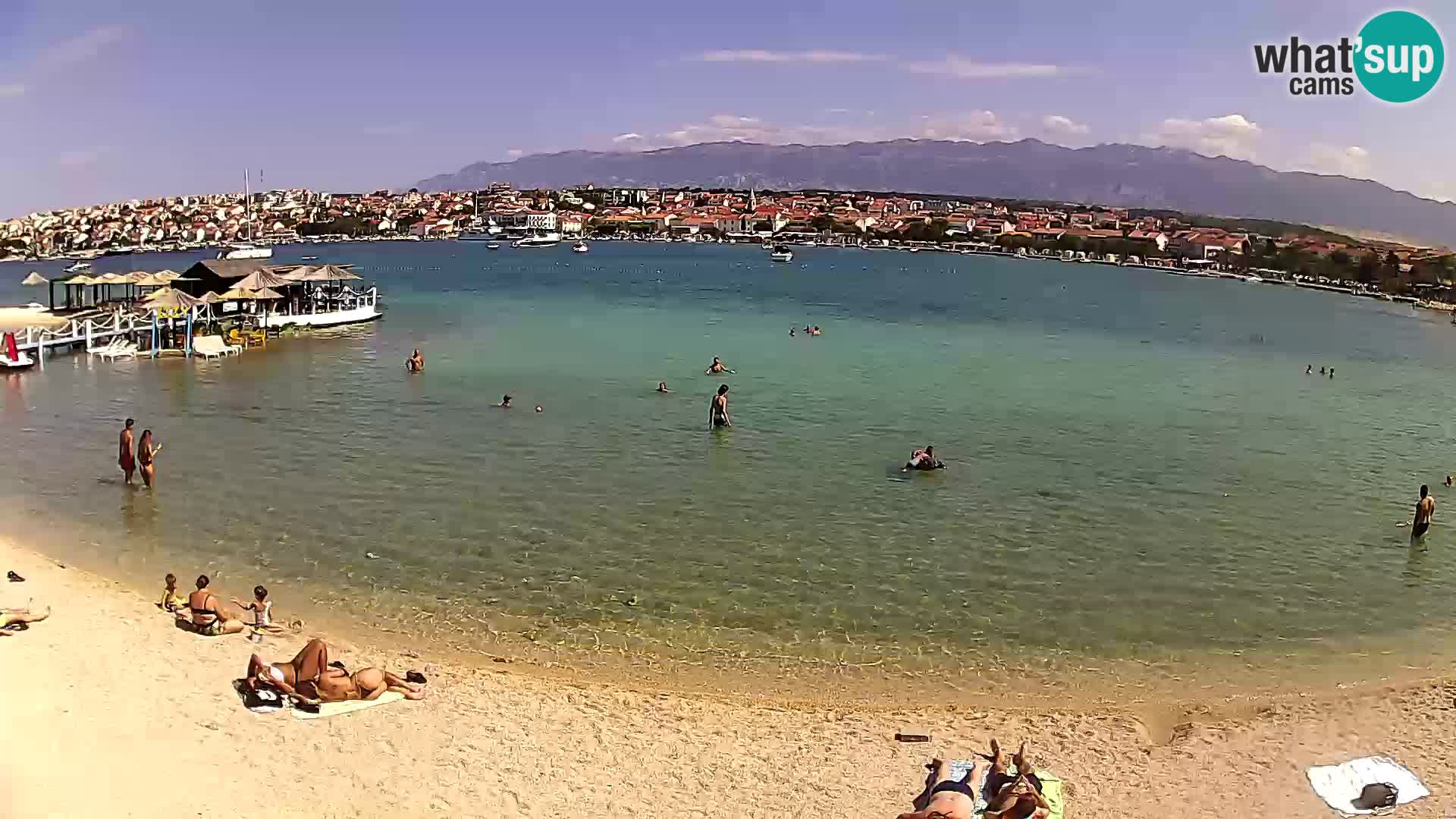 Novalja Kamera v živo – mestna plaža