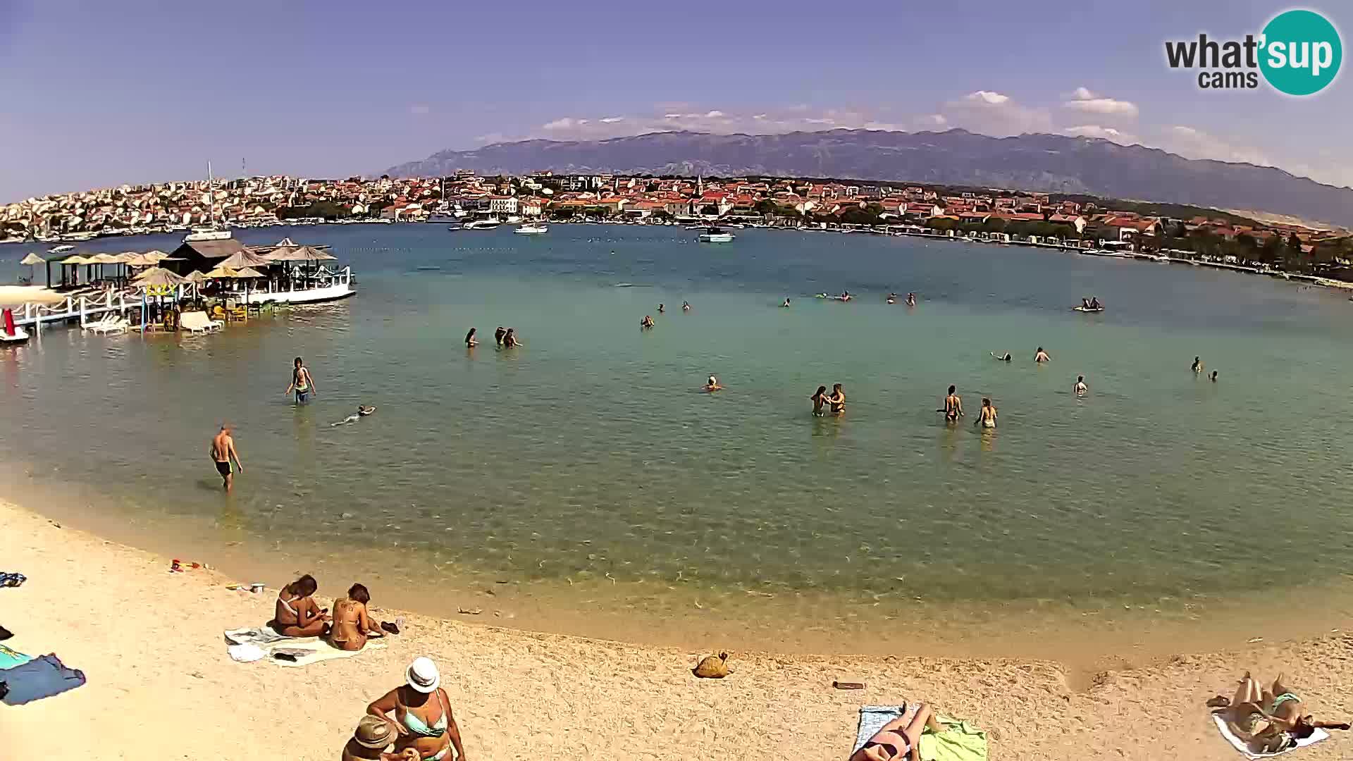Novalja livecam – plage de la ville
