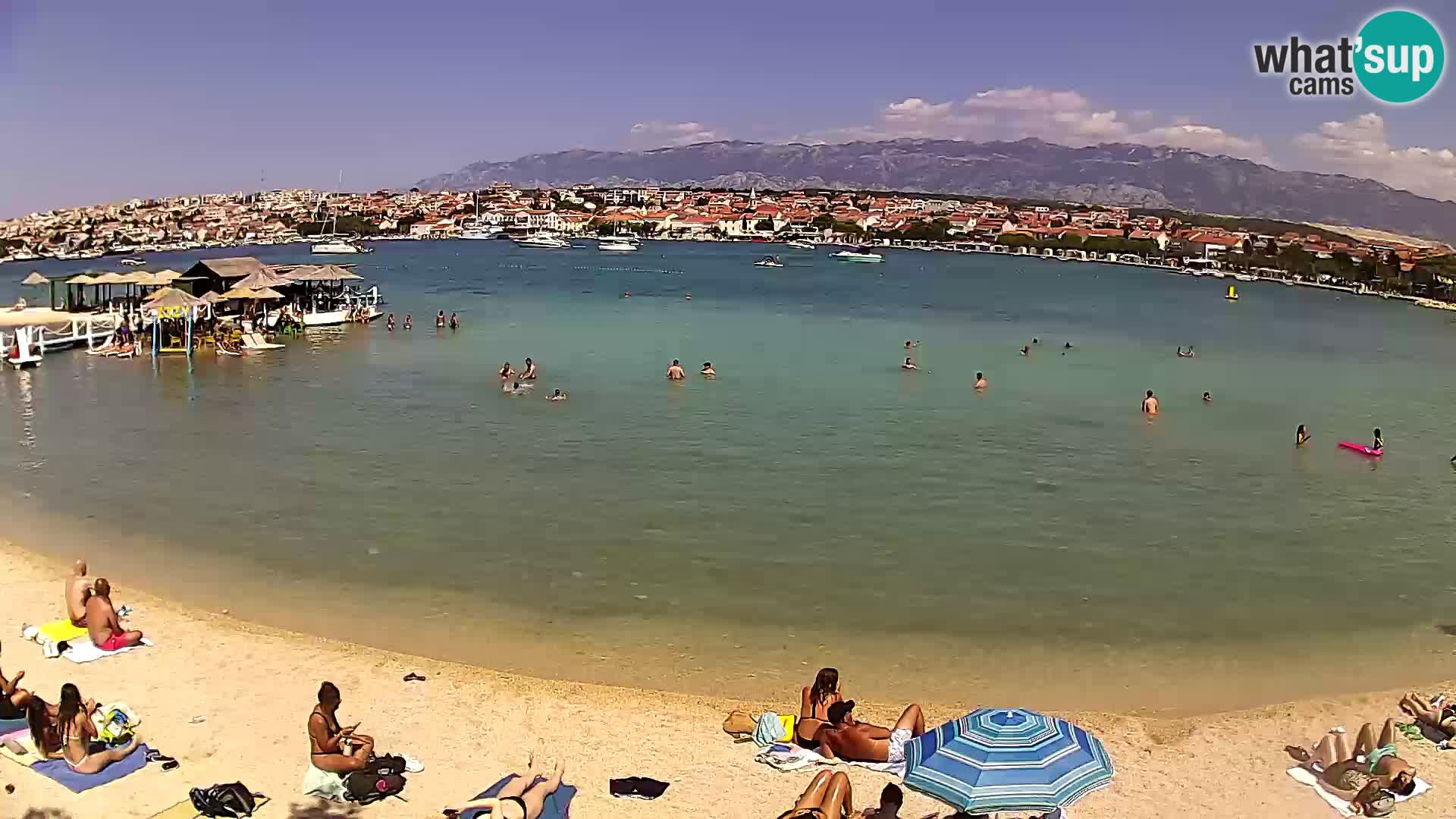 Novalja Kamera v živo – mestna plaža