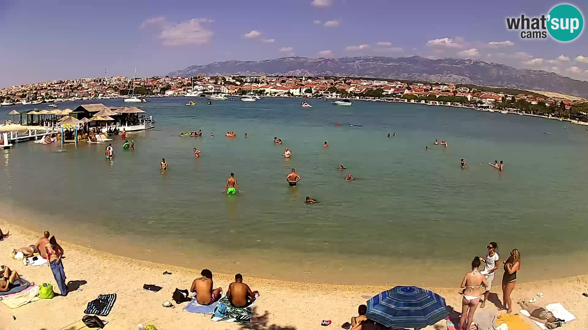 Novalja livecam – plage de la ville