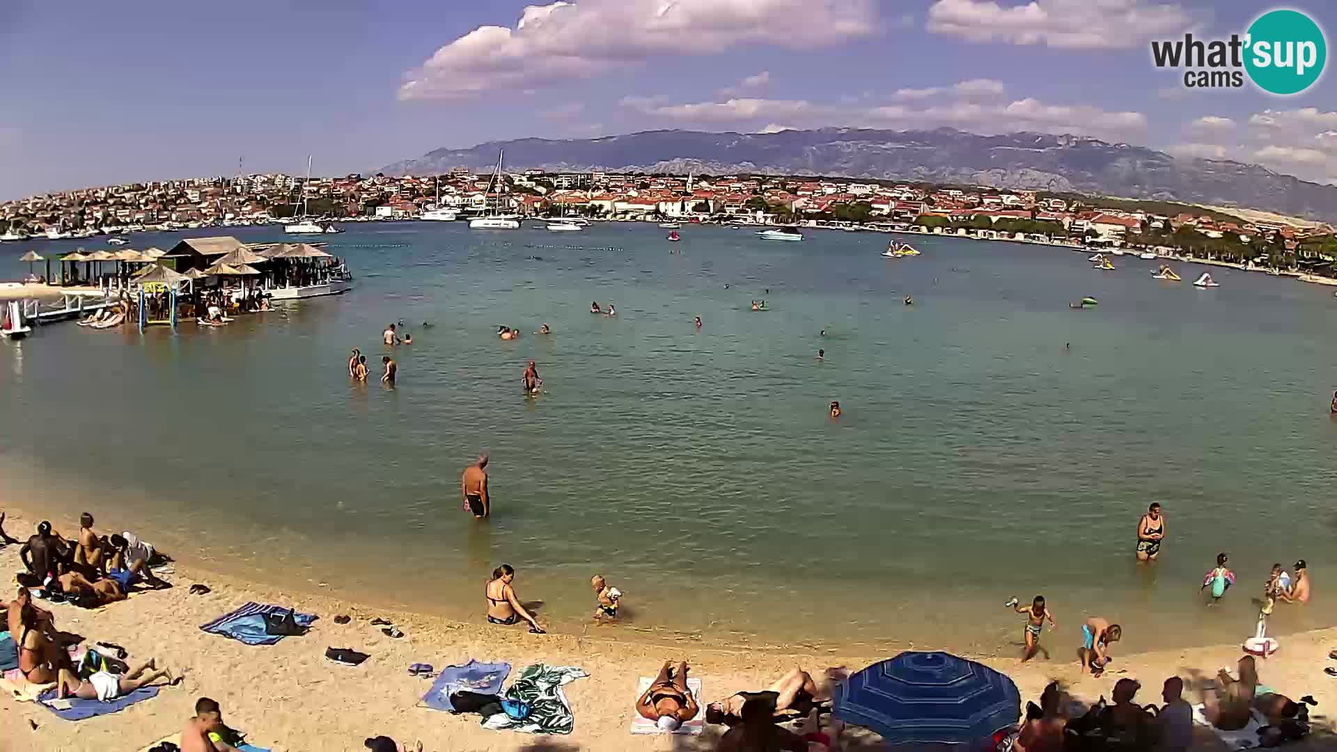 Novalja Kamera v živo – mestna plaža