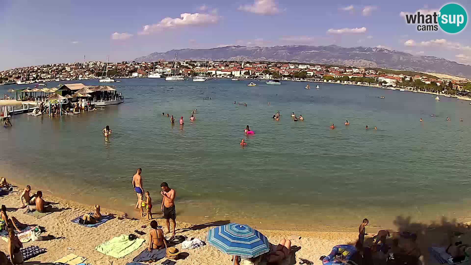 Novalja livecam – plage de la ville