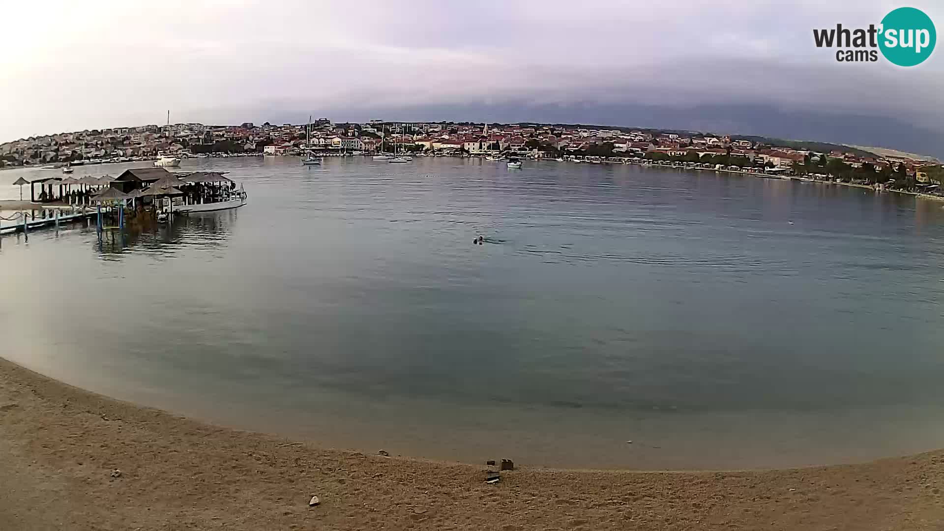 Live webcam Novalja – The Town beach