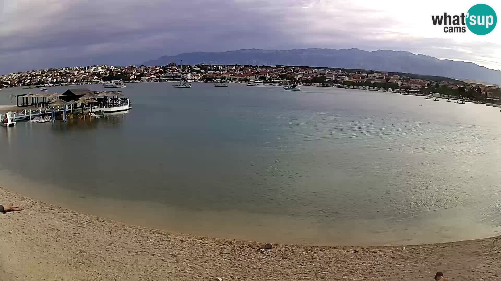 Novalja webcam – spiaggia cittadina
