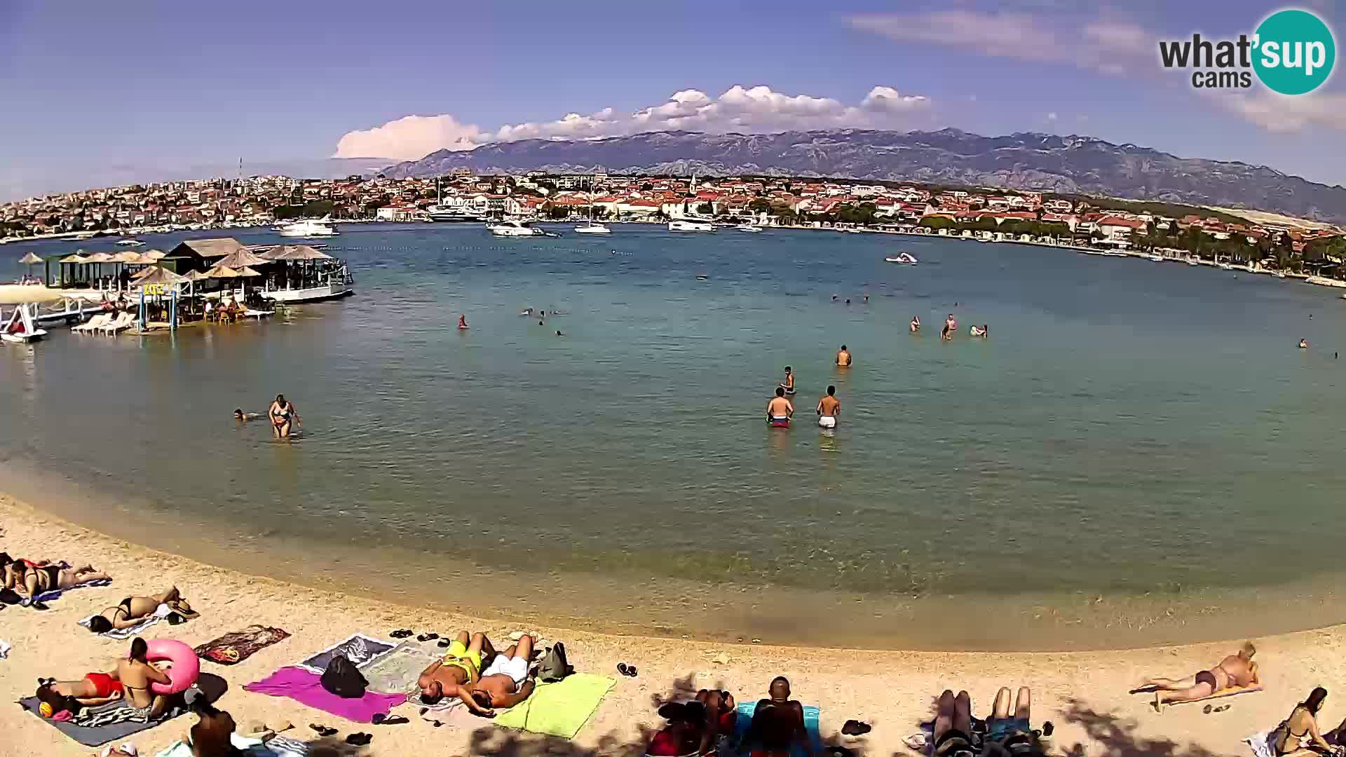 Novalja Kamera v živo – mestna plaža
