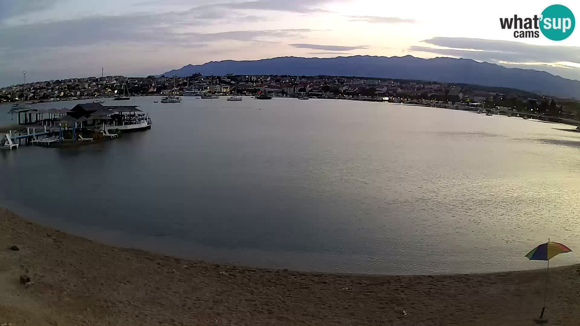 Novalja Kamera u živo – gradska plaža